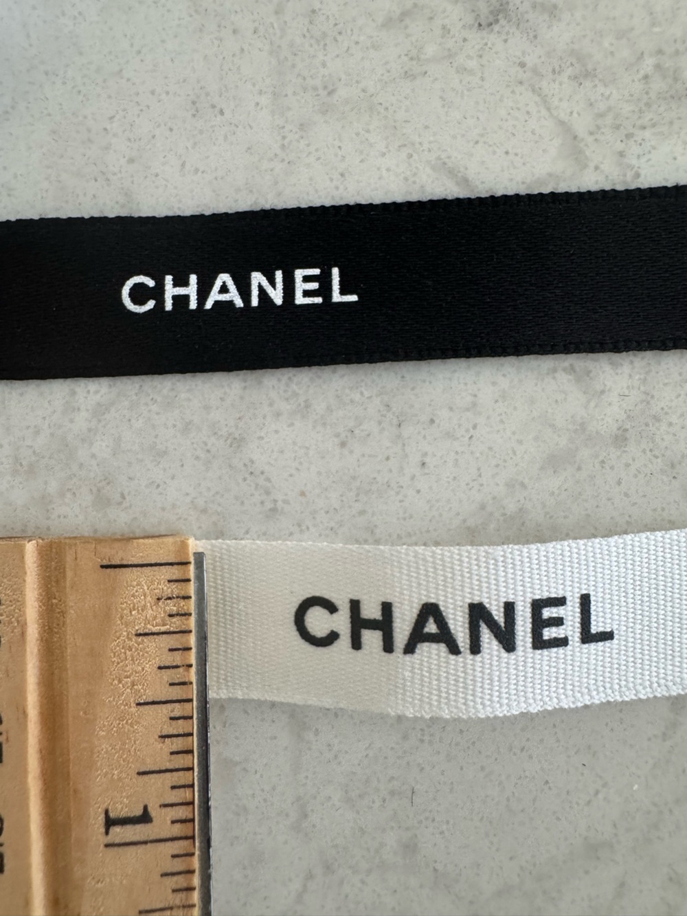 CHANEL White and Black Logo Ribbon Assortment - Picture 5 of 7
